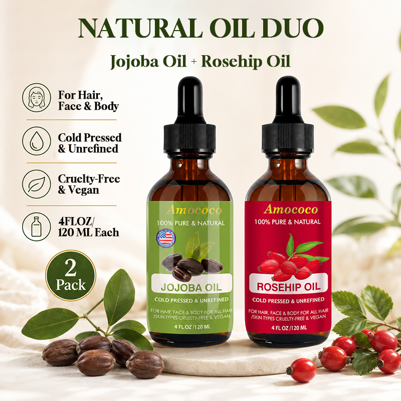 Amococo 2 piezas de aceite de  - Face Oil Rosehip reseña y precio