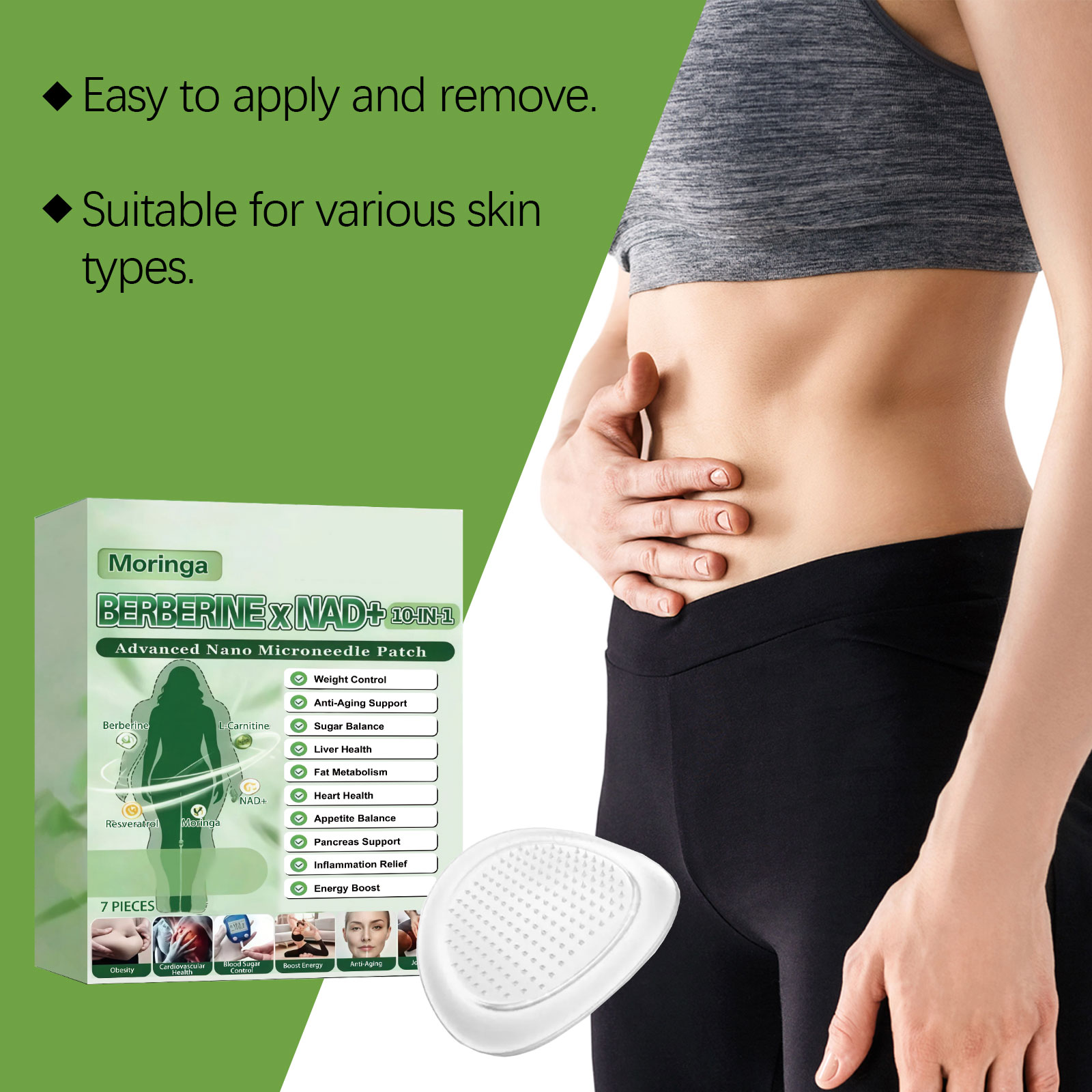 Parche de microagujas 10 en 1  - Skincare China reseña y precio
